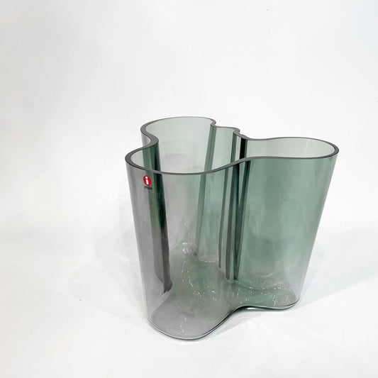 イッタラ iittala アルヴァ・アアルトコレクション ベース Alvar Aalto Collection Vase H160mm ダークグレー Jyvaskyla刻印入り 北欧雑貨 箱付 定価 ￥38,500- ★