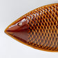 グスタフスベリ GUSTAVSBERG フラーデン Fladen フィッシュ Fish プレート 魚 ブラウン スウェーデン 北欧食器 ビンテージ ■