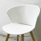 カリガリス Calligaris バイア Bahia CS/1814 ダイニングチェア ポリプロピレン ウッドレッグ ナチュラル × マットオプティックホワイト ドンドリ・エ・ポッチ イタリア モダンデザイン 脚カット ●