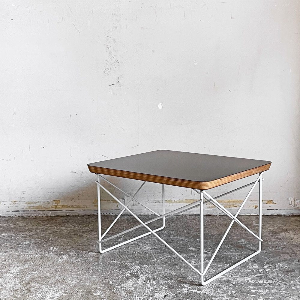 ハーマンミラー Herman Miller LTRT ワイヤーベース ローテーブル メラミントップ C&R イームズ ブラック ミッドセンチュリー ■