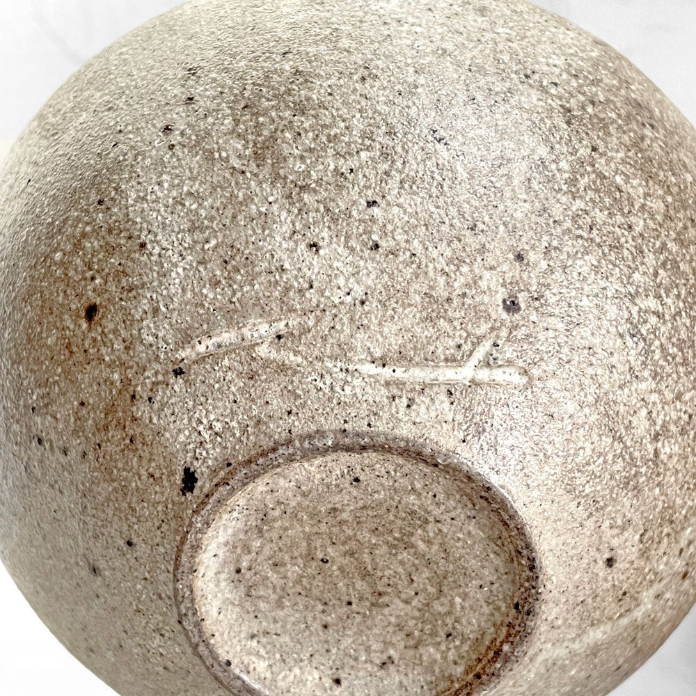 村上 躍 白化粧碗 中鉢 ボウル 汁椀 Φ14cm 陶芸家 現代作家 ■
