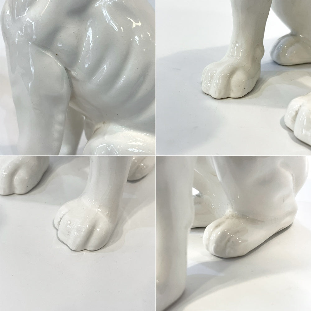 ビクター犬 Victor ニッパー君 Nipper 犬 陶器製 高さ23cm オブジェ 置物 インテリア 昭和レトロ ★