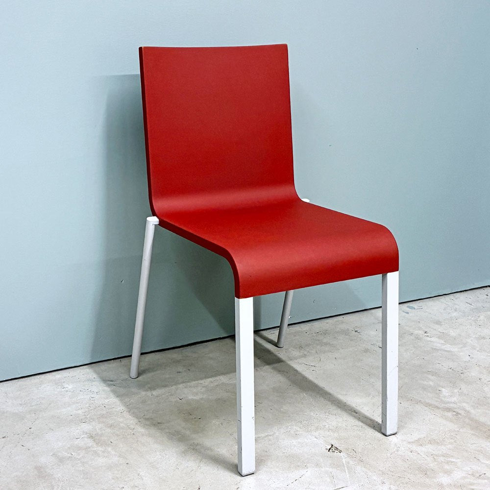ヴィトラ vitra. ゼロスリー .03 ダイニングチェア スタッキングチェア マールテン・ヴァン・セーヴェレン Maarten Van Severen レッド A ◎