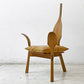 クラフトファニチャー Craft furniture 木ション パーソナルチェア ラウンジチェア アームレスチェア 無垢材 大門 嚴 バウ工房 BAU ●