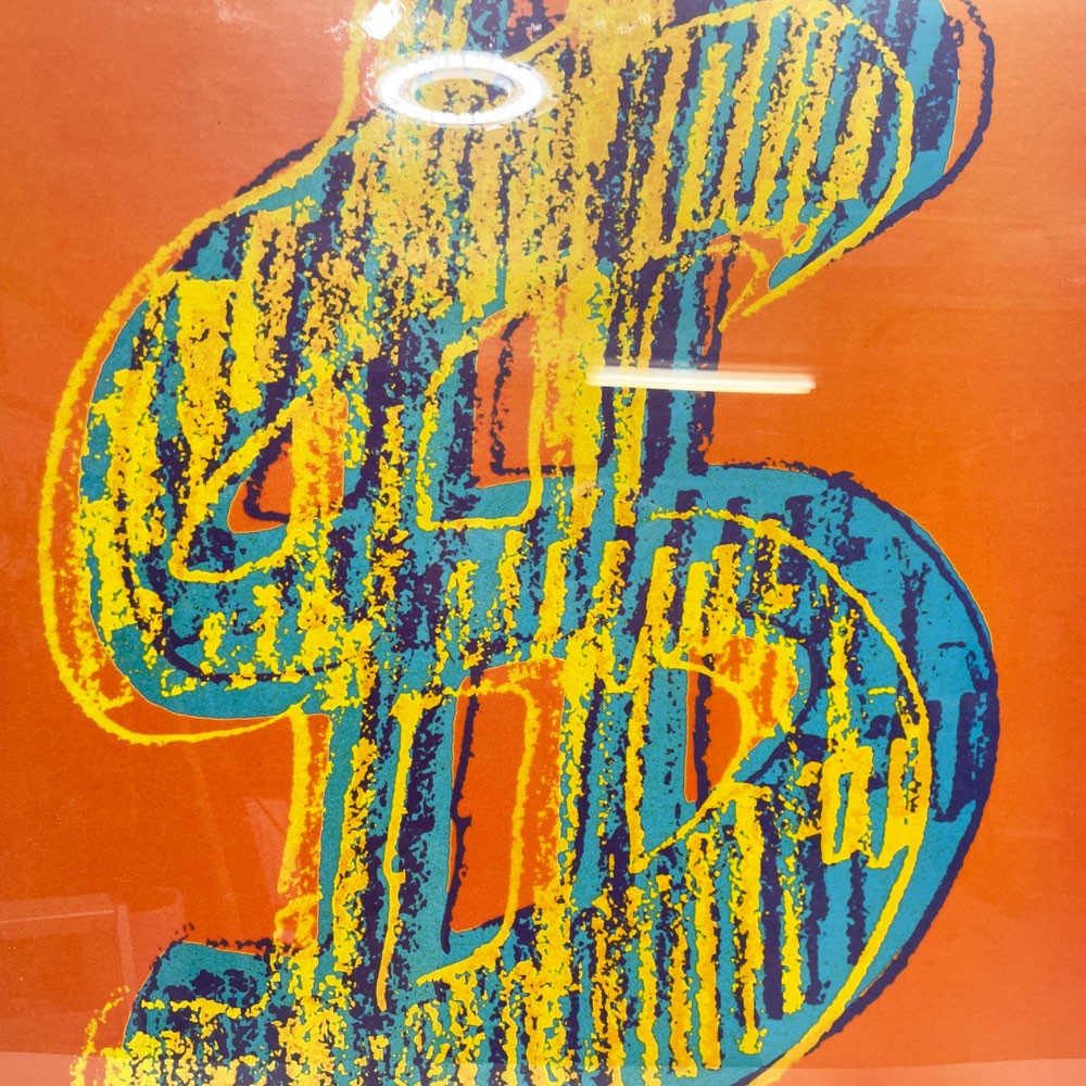 IMPORT IMAGES アンディ・ウォーホル Andy Warhol ダラーサイン Dollar Sign ポスター 61.5×92cm 額装品 ポップアート 現代美術 ●