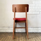 フランフラン Francfranc コムンチェア COMUN CHAIR ダイニングチェア アッシュ材 レッド ファブリックシート 北欧スタイル 廃番 ◎