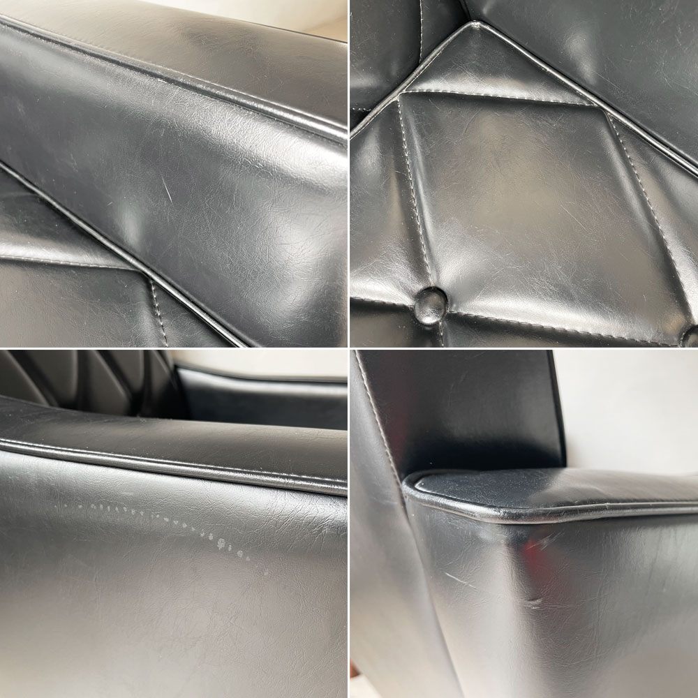 カリモク60 karimoku60 ロビーチェア スタンダードブラック 1Pソファ 1シーター レトロモダン ミッドセンチュリー 定価￥75,130- ★