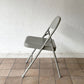 チューブラースチール フォールディングチェア TUBULAR STEEL FOLDING CHAIR 折りたたみ椅子 グレー アメリカ インダストリアル PFS取扱 A ◇