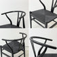 カールハンセン＆サン Carl Hansen & Son CH24 Yチェア ブラックラッカー×ブラックペーパーコード ビーチ材 ハンス・J・ウェグナー デンマーク 北欧家具 A ●