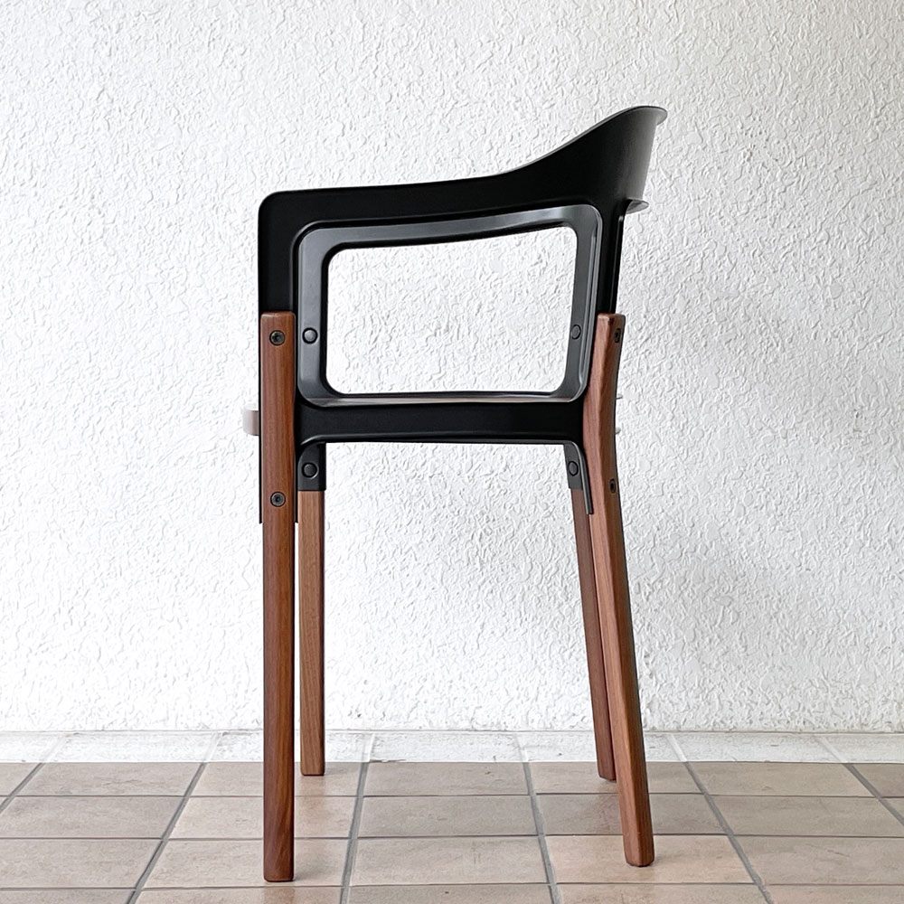 マジス Magis スティールウッドチェア Steelwood Chair ブラック × ウォールナット ロナン＆エルワン・ブルレック ◇