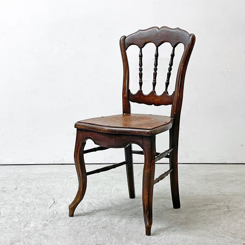 フランス ビンテージ French Vintage ロココスタイル ベントウッドチェア クラシカル 猫脚 カントリー シャビーシック ●