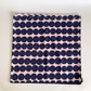 マリメッコ marimekko ラシィマット Rasyamatto クッションカバー ネイビー ピンク マイヤ・ロウエカリ コットン 廃番カラー 50×50cm 北欧 B ■