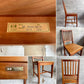 北の住まい設計社 KITANOSUMAISEKKEISHA ミッションチェア Mission chair アームレスチェア ダイニングチェア 板座 チェリー無垢材 廃番 ♪