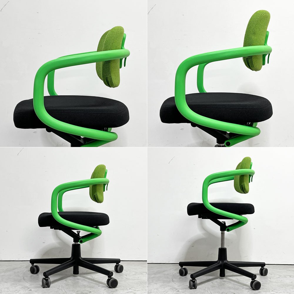 ヴィトラ vitra オールスター Allstar オフィスチェア デスクチェア グリーン × ブラック ファブリック コンスタンチン・グルチッチ 参考定価￥163,900- ●