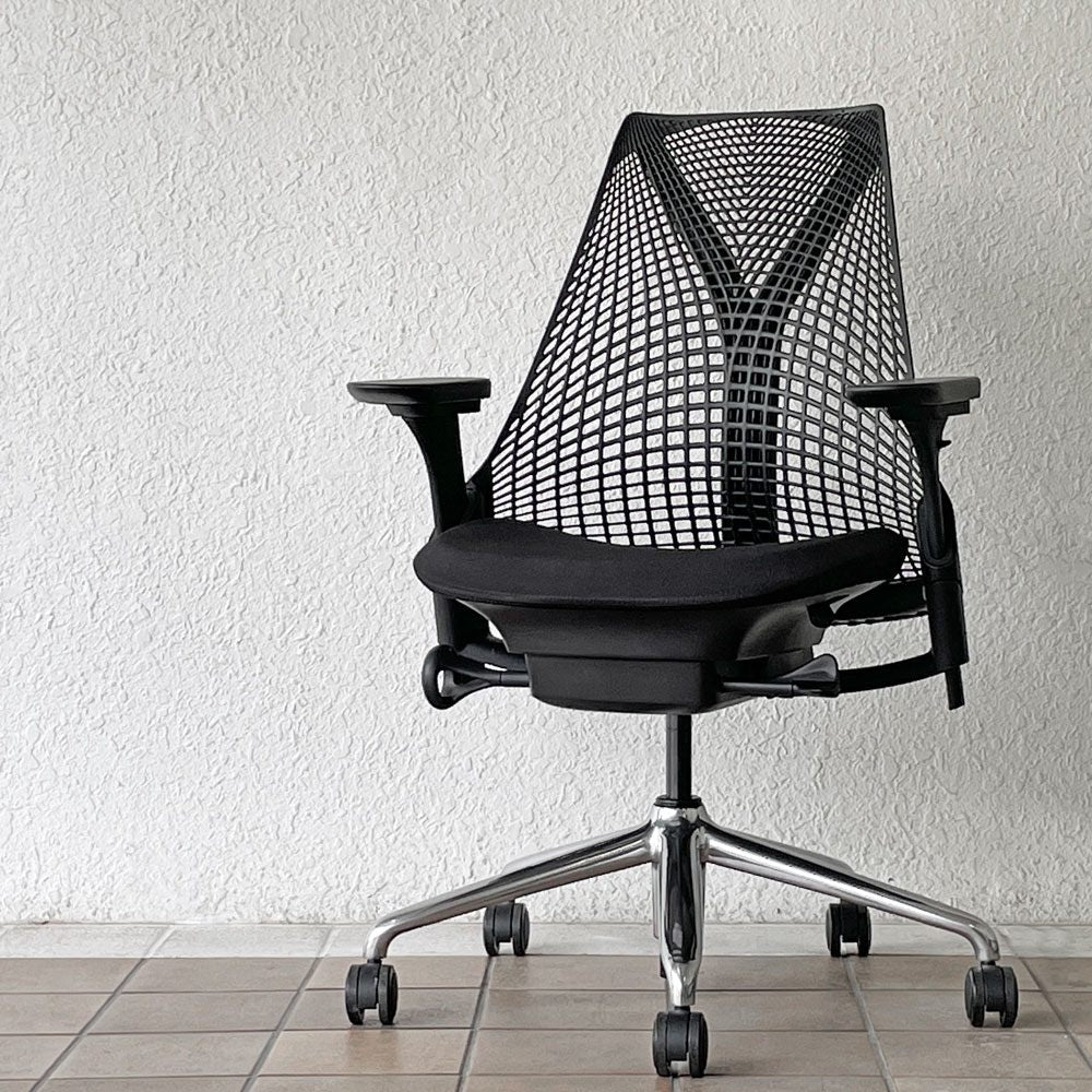 ハーマンミラー HermanMiller セイルチェア SAYL Chair サスペンションミドルバック アジャスタブルアーム 2024年製 イヴ・ベアール ◇