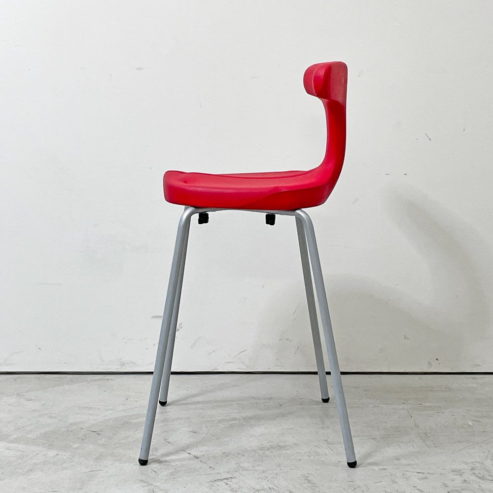 アーユル・チェア ayur-chair スツールタイプ SH49 レッド 四本脚 姿勢矯正 坐骨椅子 健康椅子 腰痛対策 2007グッドデザイン賞 廃番カラー ●