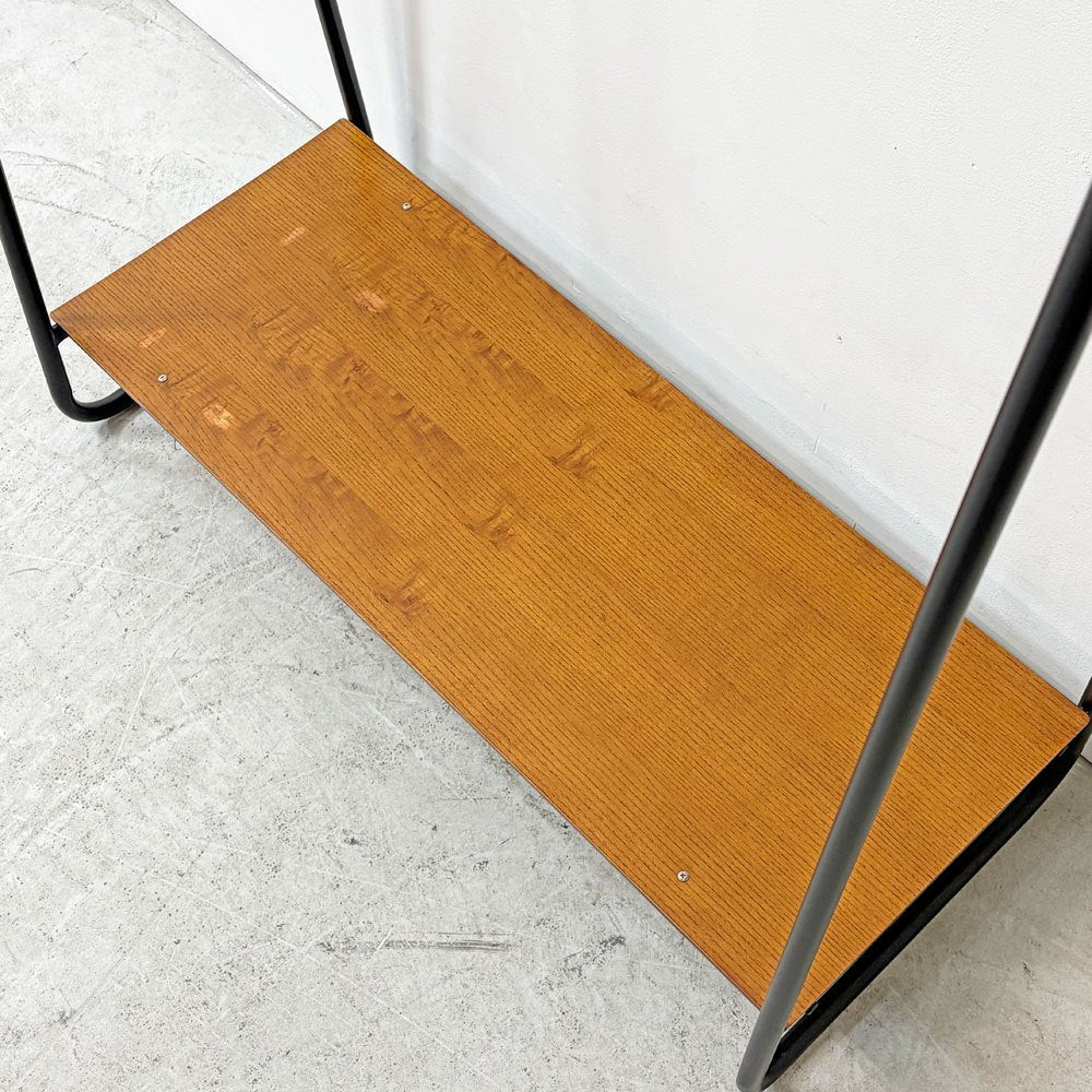 イデー IDEE ポールハンガースタンド PAUL HANGER STAND アントンブラウン Anton brown ハンガーラック W90cm シェルフ付 ●