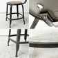 フェールトラヴァイユ FER TRAVAIL ニコルチェア NICOLLE Chair SH45cm ダイニングチェア スチール マットクリア仕上げ 別注モデル レザーパッド付 ブラウン インダストリアル フランス ●