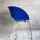 ヴィトラ vitra トムバック Tom Vac ダイニングチェア ロン・アラッド Ron Arad スタッキング ブルー 廃番 モダンデザイン ♪
