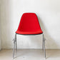 ハーマンミラー Herman Miller サイドシェルチェア MFS製 FRP アプホルスター ジラルド生地 ファブリック スタッキングベース イームズ ビンテージ ★