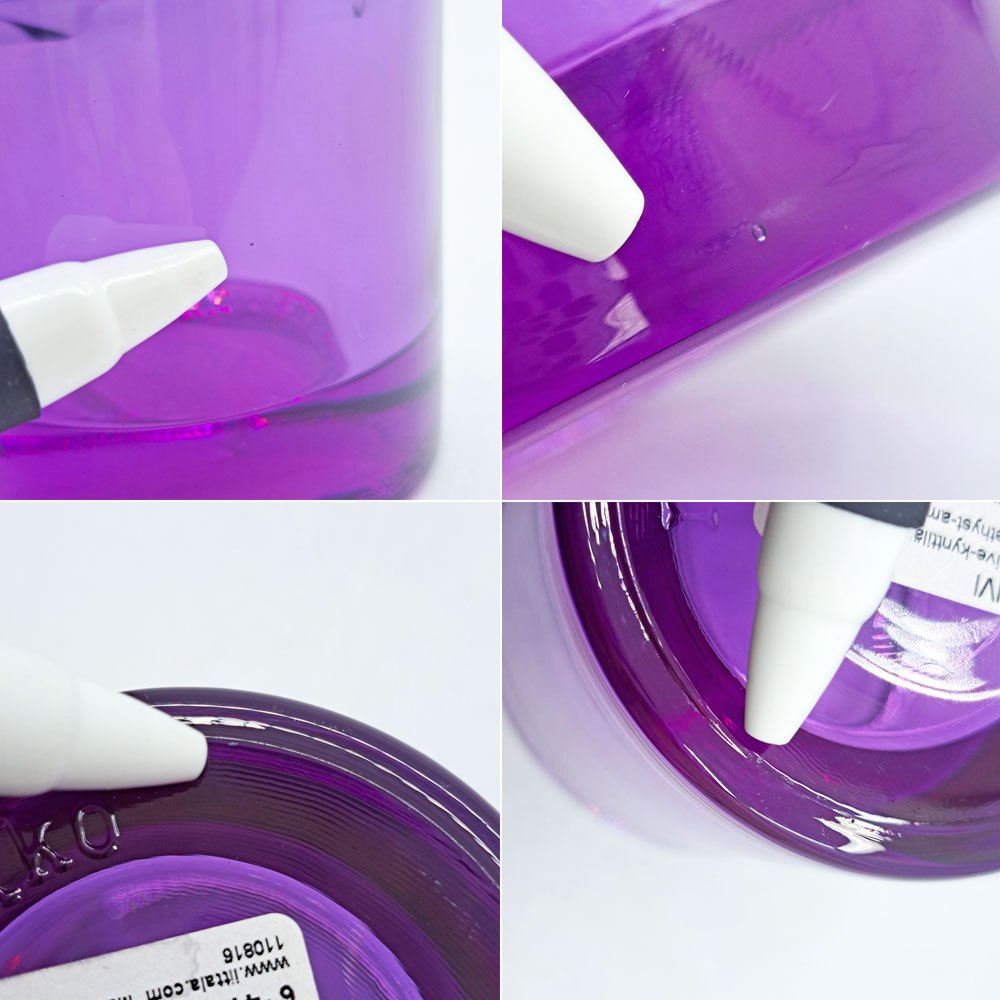 イッタラ iittala マリメッコ marimekko キビ kivi キャンドルホルダー アメジスト 60mm フィンランド 北欧雑貨 廃番カラー ●