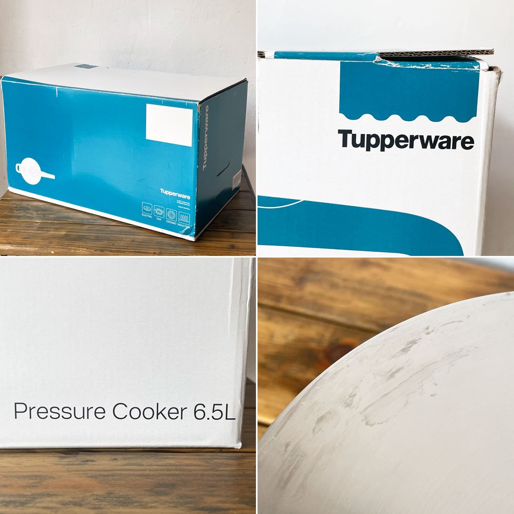 タッパーウェア Tupperware 圧力鍋 プレッシャークッカー Pressure Cooker 6.5L ステンレス ドイツ製 美品 ★