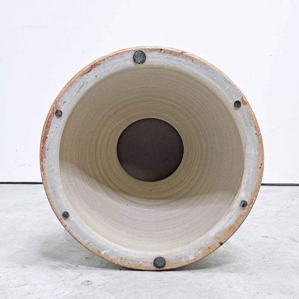 タイム＆スタイル TIME&STLE stoneware sculpture 石見焼 スツール TSSG102 サイドテーブル オブジェ 彫刻 嶋田窯 伝統工芸 定価￥95,700- ●