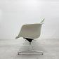 ハーマンミラー Herman Miller ビンテージ エアポートベンチ タンデムシート 4連 アームシェル 2nd ファブリック 新品張替え済 イームズ 希少ブラウン・グレー・グリーン・ライトグリーン A 〓