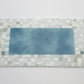 八木麻子 Asako Yagi モザイク mosaic ガラスプレート ブルー 長皿 22×12cm 現代作家 ガラス作家 ◎