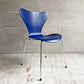 フリッツハンセン Fritz Hansen セブンチェア カラードアッシュ アイブルー AI BLUE スタッキングチェア アルネ・ヤコブセン 廃番カラー デンマーク 北欧家具 B ♪