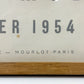 ル・コルビジェ Le Corbusier, Oeuvre Plastique, Musée National d'Art Moderne, 1953 ムルロ工房 ビンテージリトグラフポスター フレーム付 ル・コルビュジエ 展覧会 希少 ●