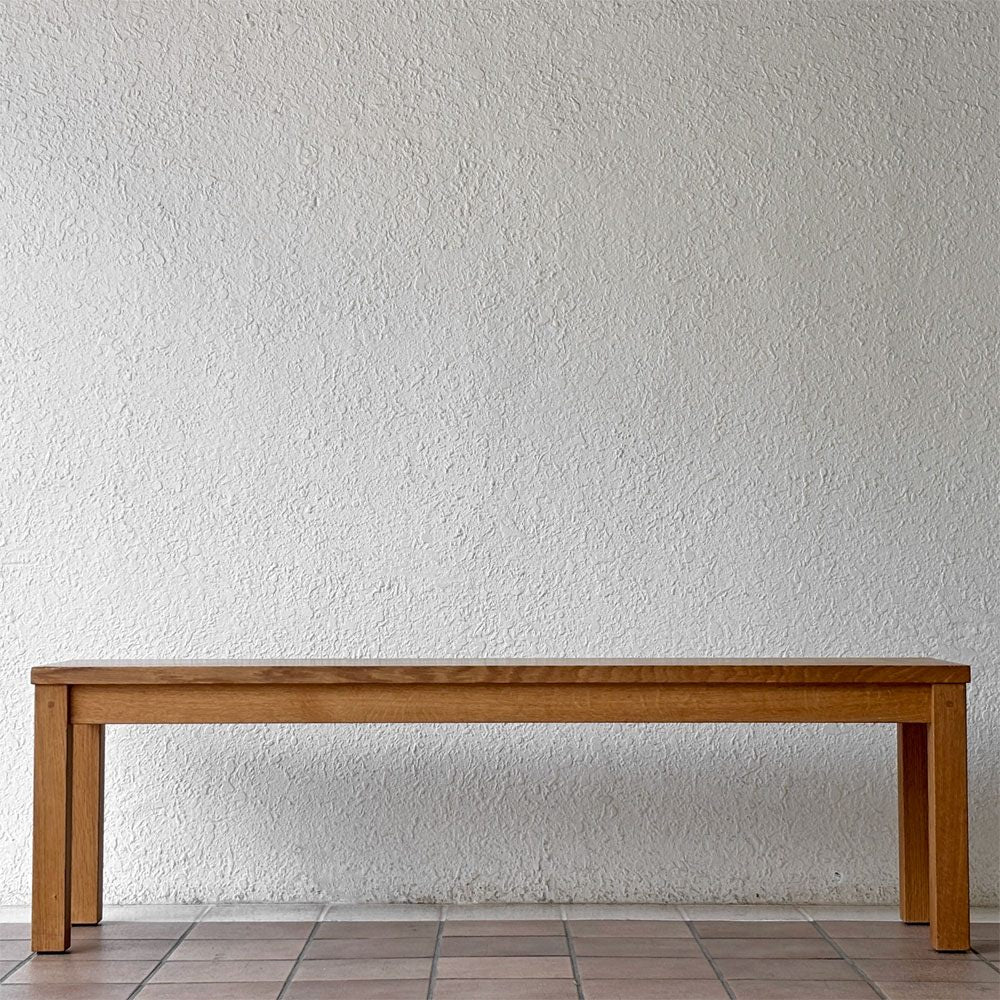 アクタス ACTUS レン REN ベンチ オーク無垢材 ローボード ナチュラルモダン シンプルデザイン W140cm ◇