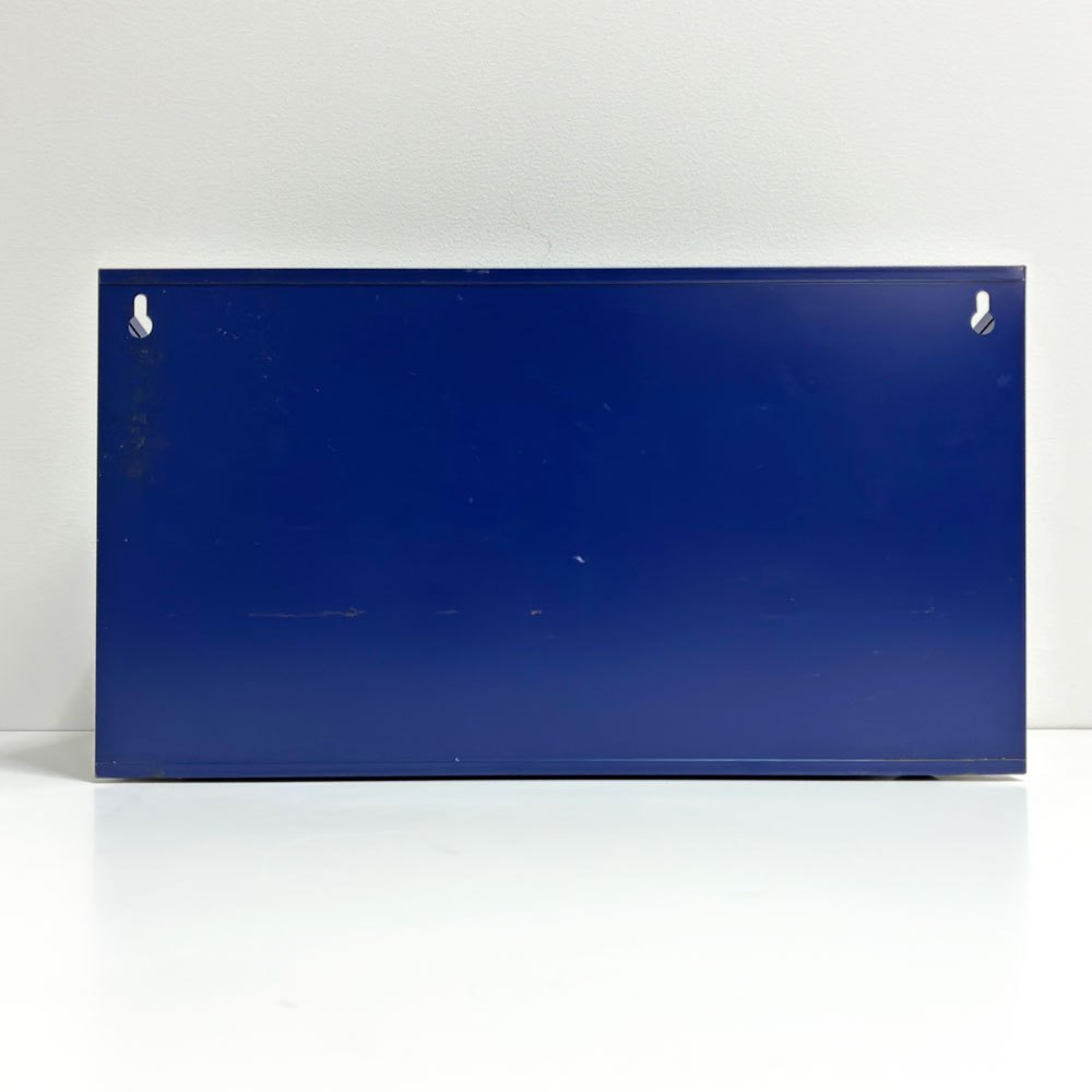 ビスレー BISLEY 3段 レターラック ブルー 書類棚 A4サイズ 横型 W38.5cm 壁掛け可 デスクアクセサリー 英国 廃番カラー ●