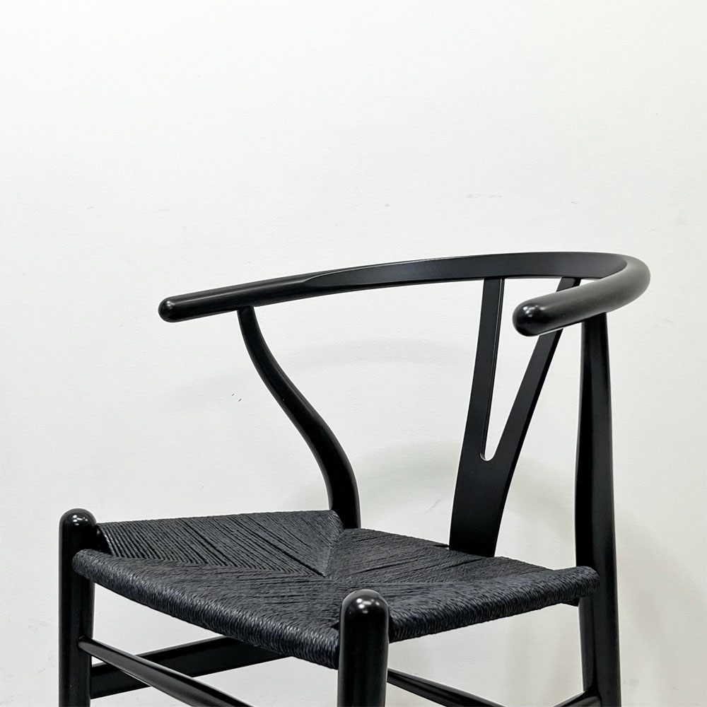 カールハンセン＆サン Carl Hansen & Son CH24 Yチェア 日本仕様サイズ ブラックラッカー×ブラックペーパーコード ハンス・J・ウェグナー ビーチ材 B ●