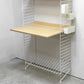 ストリングファニチャー String Furniture ストリングシステム シェルフ 棚板3枚＋マガジンラック＋デスク天板 + オーガナイザー フロアパネル スウェーデン 収納家具 ●