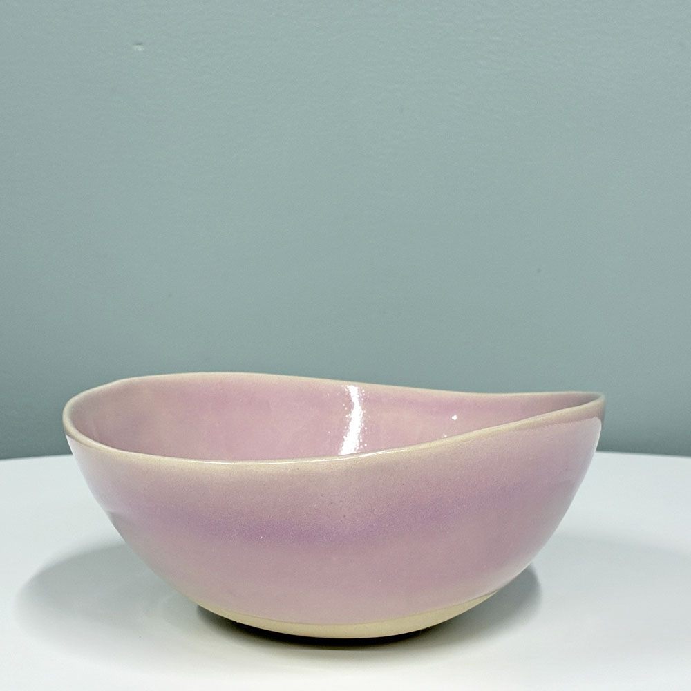 クリスチャンヌ ペロション Christiane Perrochon シェルボウル ピンク 20cm イタリア 陶器 ハンドメイド 現代作家 ◎