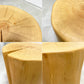 ティンバークルー TIMBER CREW 切り株 スツール クラフト家具 花台 ナチュラル ●