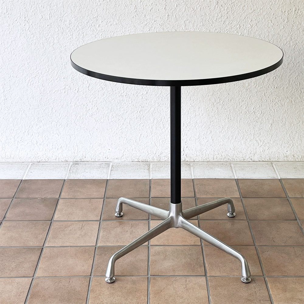 ファニチャーハンター Furniture Hunter T3 DEAN ラウンドテーブル Φ70cm メラミン天板 クロームレッグ モダンスタイル ◇