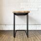 ライフファニチャー LIFE FURNITURE オークサイドテーブル U OAK SIDE TABLE コの字型 アイアン脚 H50cm 定価￥17,600- ◎