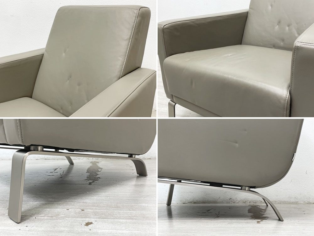 ボーコンセプト Bo Concept フライ チェア FLY CHAIR 1シーター ソファ 本革 クロームレッグ Anders Norgaard 北欧 ダニッシュモダン ●