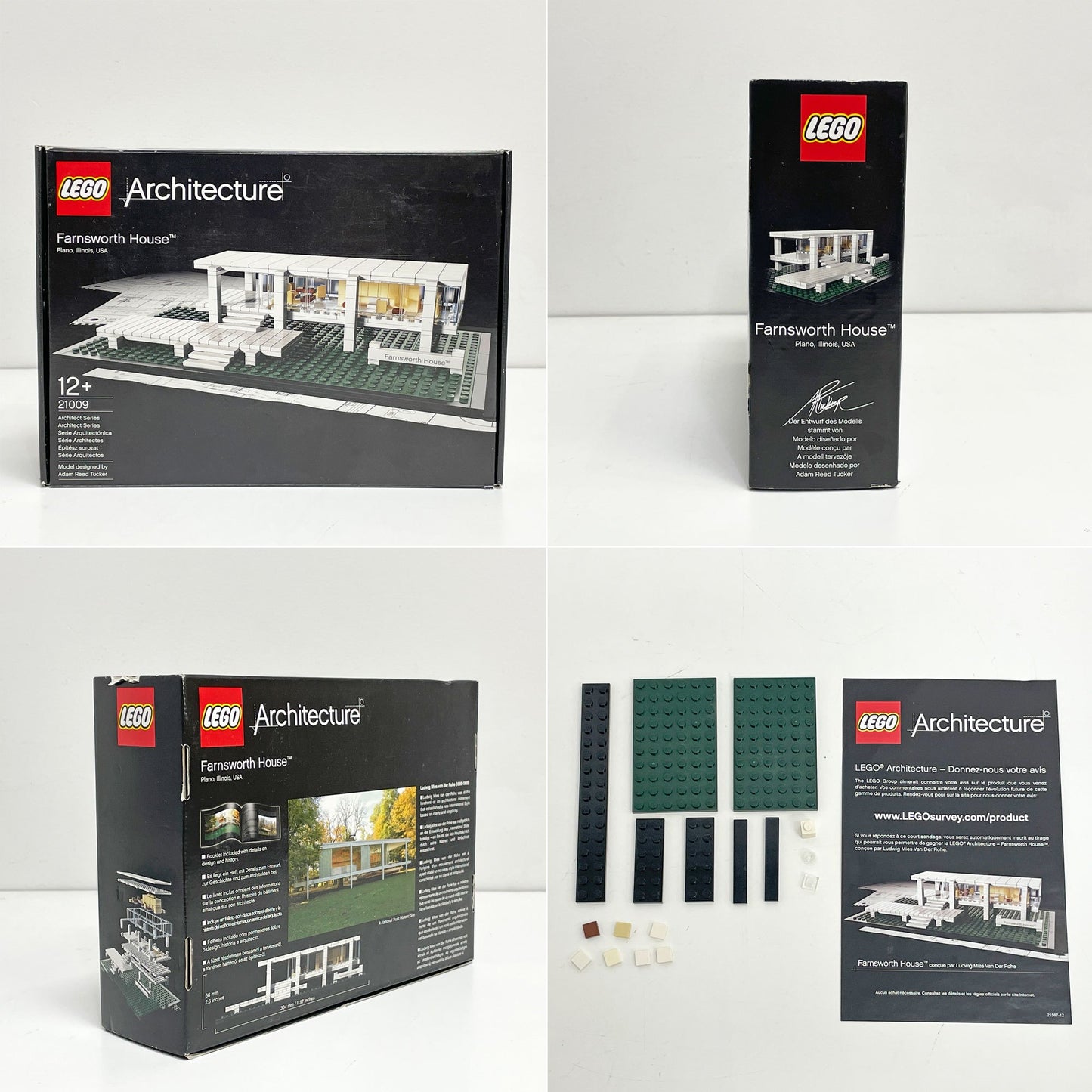 レゴ LEGO アーキテクチャー Architecture ファンズワース邸 Farnsworth House 21009 ミース・ファン・デルローエ 組み立て品 デンマーク ●