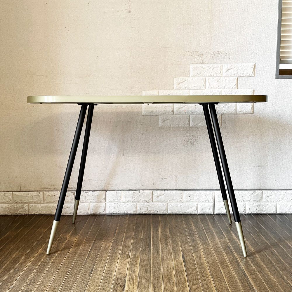 ザイファー Zuiver ドニーズ Denise コンソールテーブル デスク W121cm アッシュ材 鉄脚 ミッドセンチュリーデザイン オランダ ◎