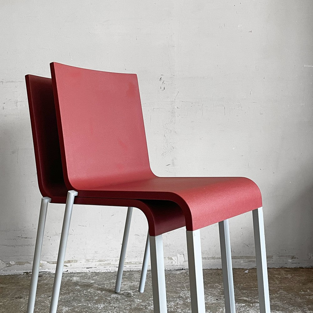 ヴィトラ vitra. ゼロスリー .03 ダイニングチェア スタッキングチェア マールテン・ヴァン・セーヴェレン Maarten Van Severen レッド B ■
