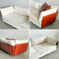 リッツウェル Rizwel ライトフィールド モデュラーソファ LIGHT FIELD MODULAR SOFA ファブリック オフホワイト系 本革 テラコッタ W248cm ラグジュアリーモダンテイスト 定価約179万円 〓