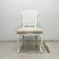 サラグレース Sarah Grace SGD デビュー ダイニングチェア DEBUT DINING CHAIR CHARM BD WHITE&NATURAL LINEN ラタンバック アンティーク風 参考定価 \55,000- D ●