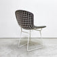 ノル Knoll 420 サイドチェア ワイヤーチェア ダイニングチェア ホワイト × グレー ファブリック フルカバー仕様 ハリー・ベルトイア ミッドセンチュリー ビンテージ ●