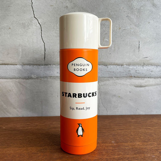 スターバックス Starbucks × ペンギンブックス Penguin Books FEJ魔法瓶 タンブラー 水筒 500ml 韓国限定 サーモス製 ♪