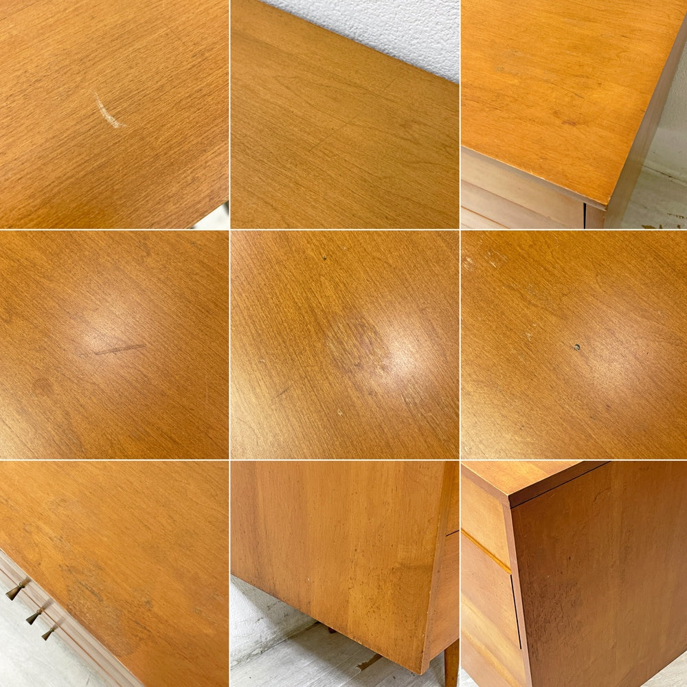 ウィンシェンドン Winchendon Furniture プランナーグループ Planner Group ローボディドレッサー Lowboy Dresser チェスト 8ドロワー ポールマッコブ Paul McCobb USビンテージ 米国家具 ●