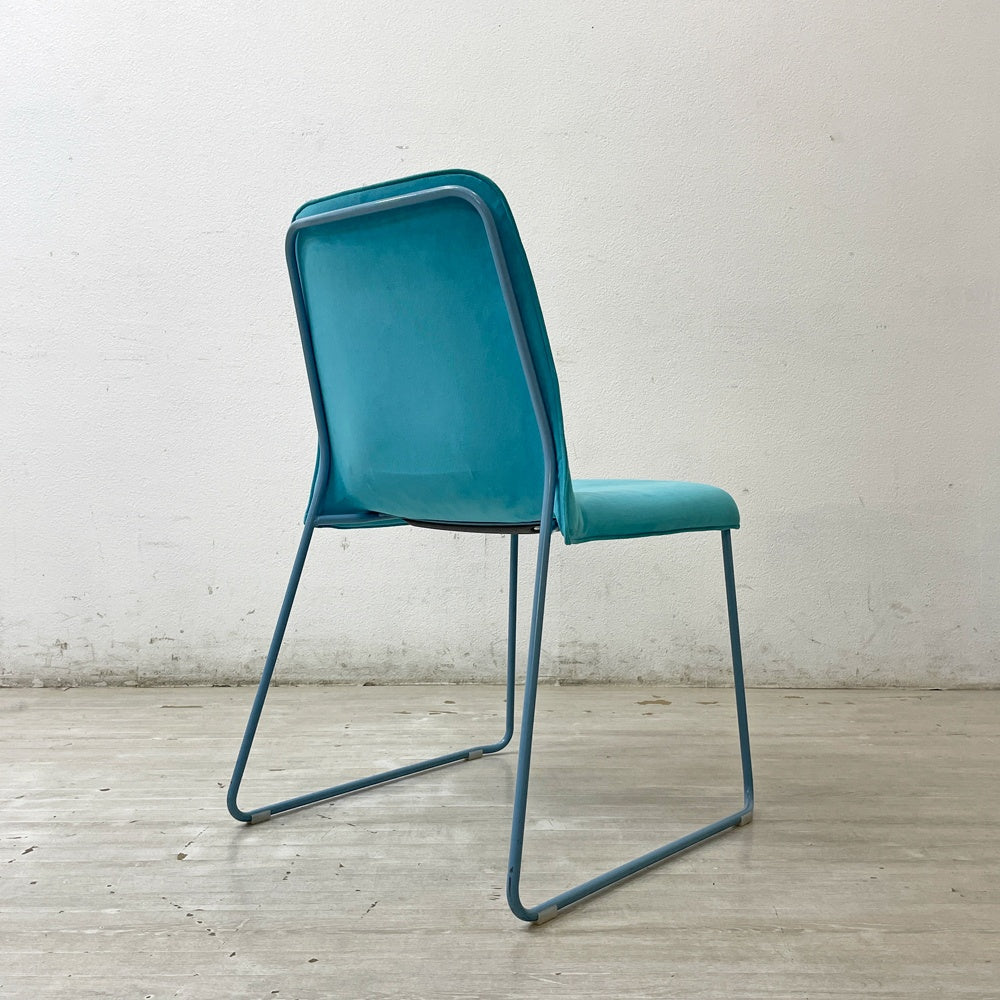 カッシーナ Cassina ixc. メンブレン MEMBRANE スタッキングチェア ダイニングチェア ブルー イタリア A ●