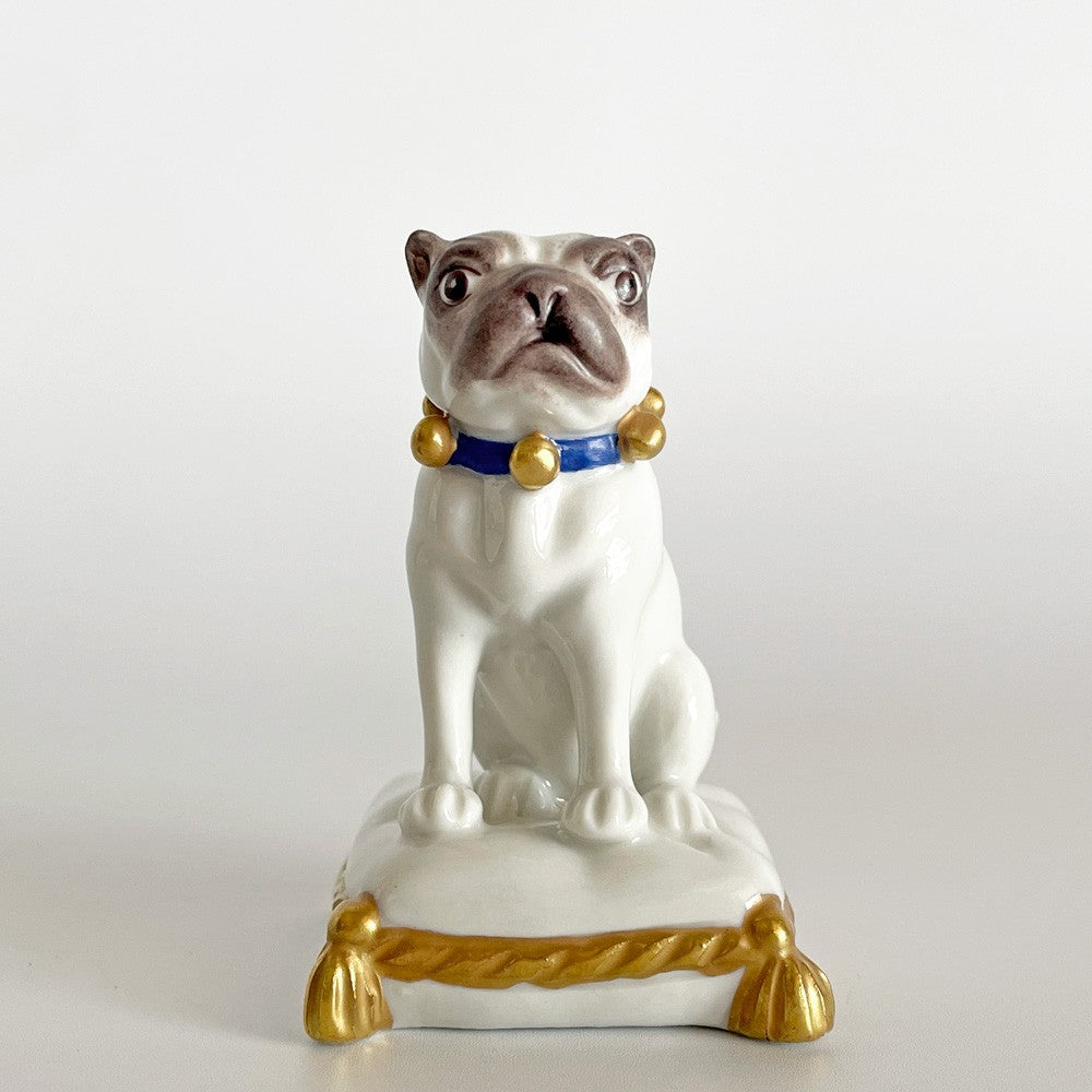 クーン ケラミック Kuhn Keramik ヨハン Johann フィギュリン パグ 犬 ドッグ 陶器 ハンドメイド ドイツ 希少 ■